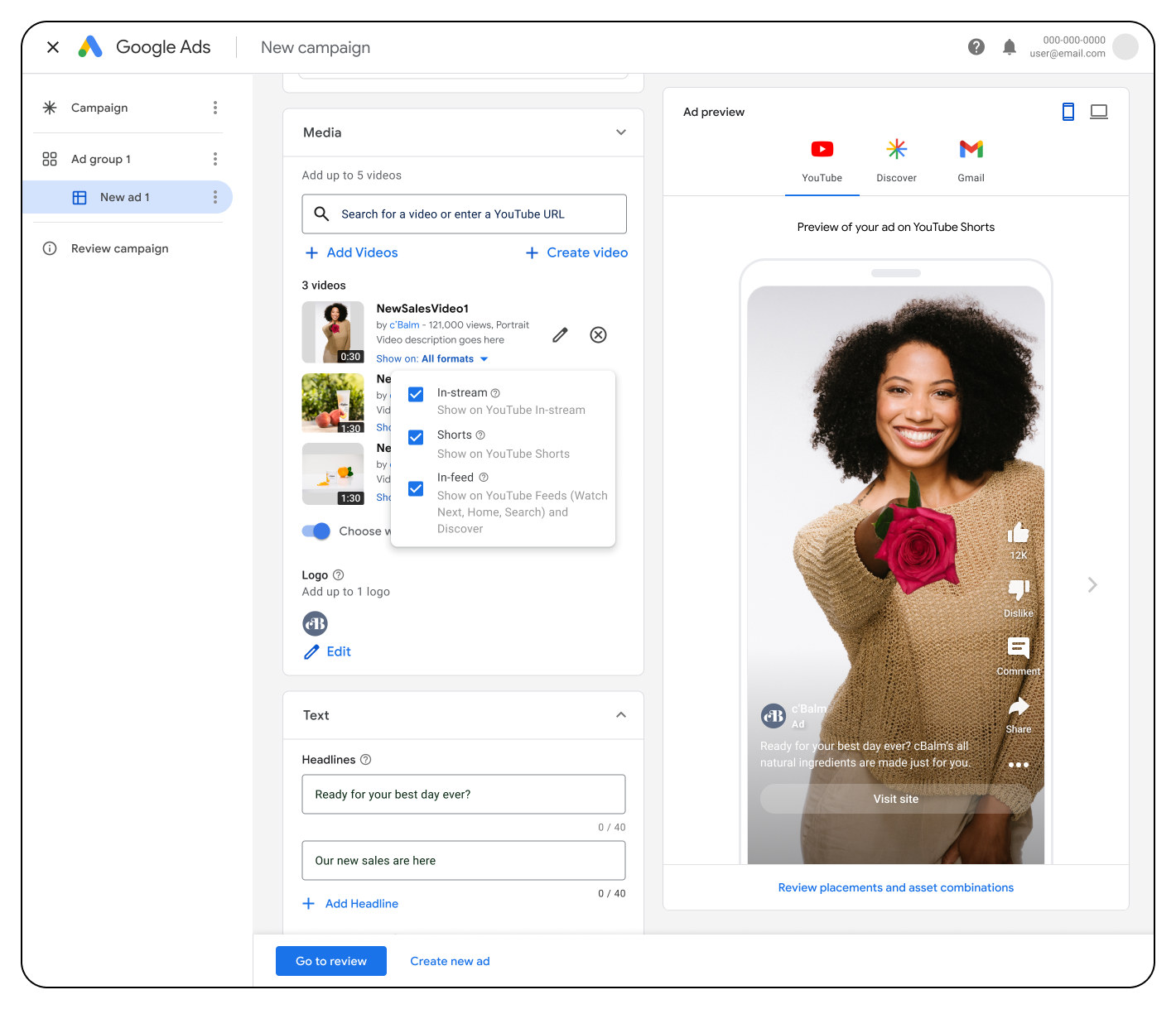 Google Marketing Live 2024 EMEA: A New Era of AI and Ads video pinning