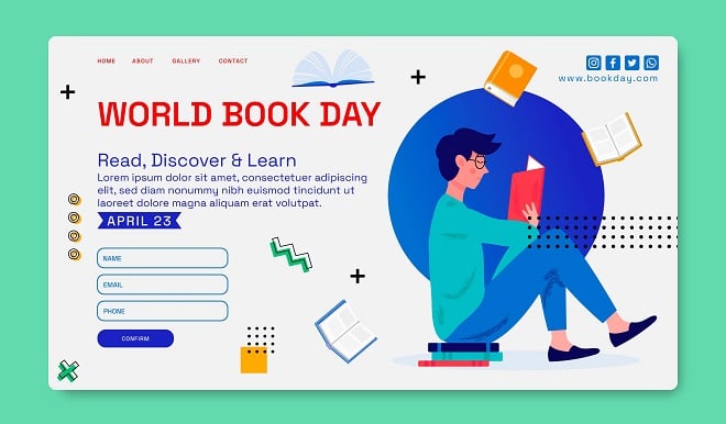 landing page