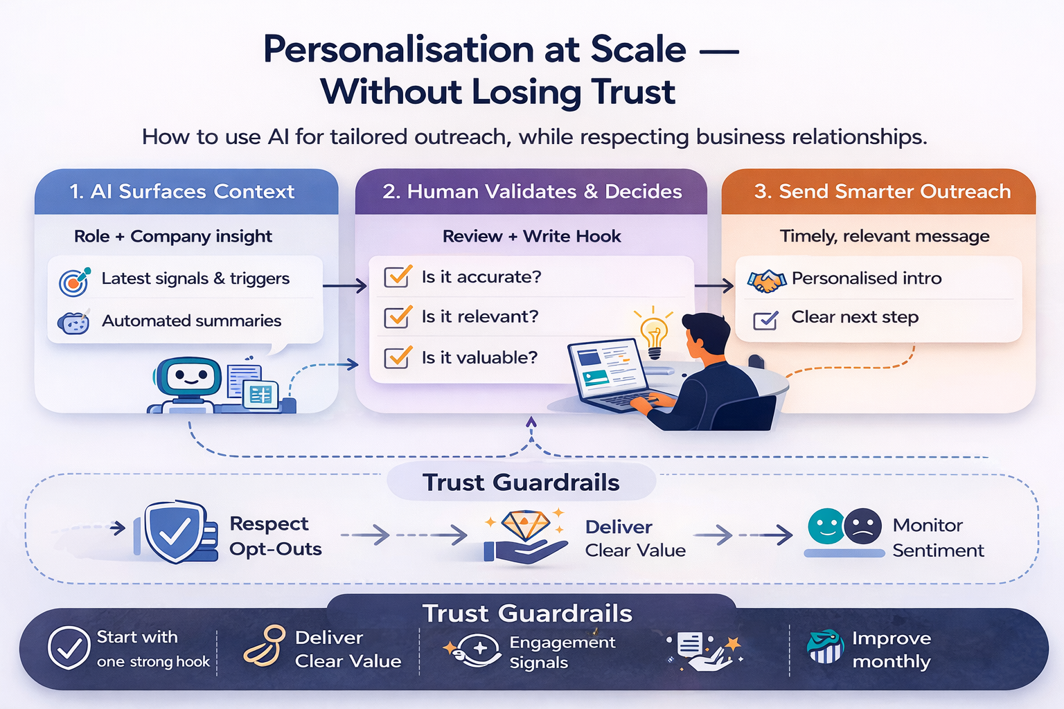 Infrographic about Personalisation at scale without losing trust
