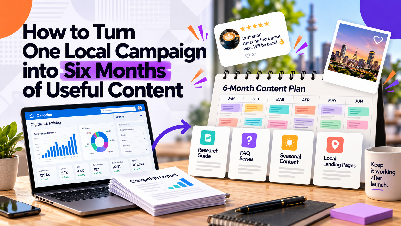 Six-Month Content Campaign Dashboard